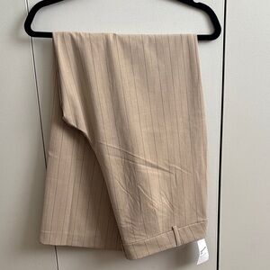 Old Navy Taupe Pinstripe Trousers